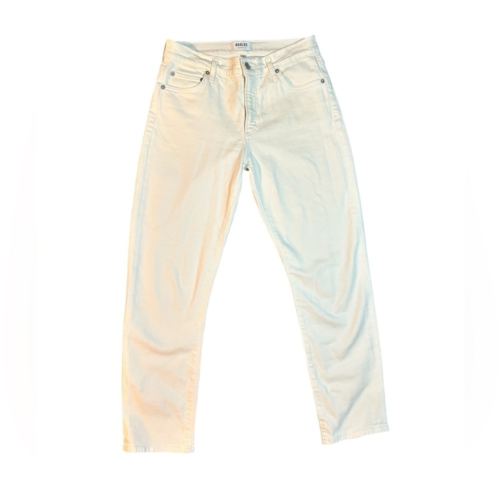 Agolde Toni White Straight Leg Jeans Size 27